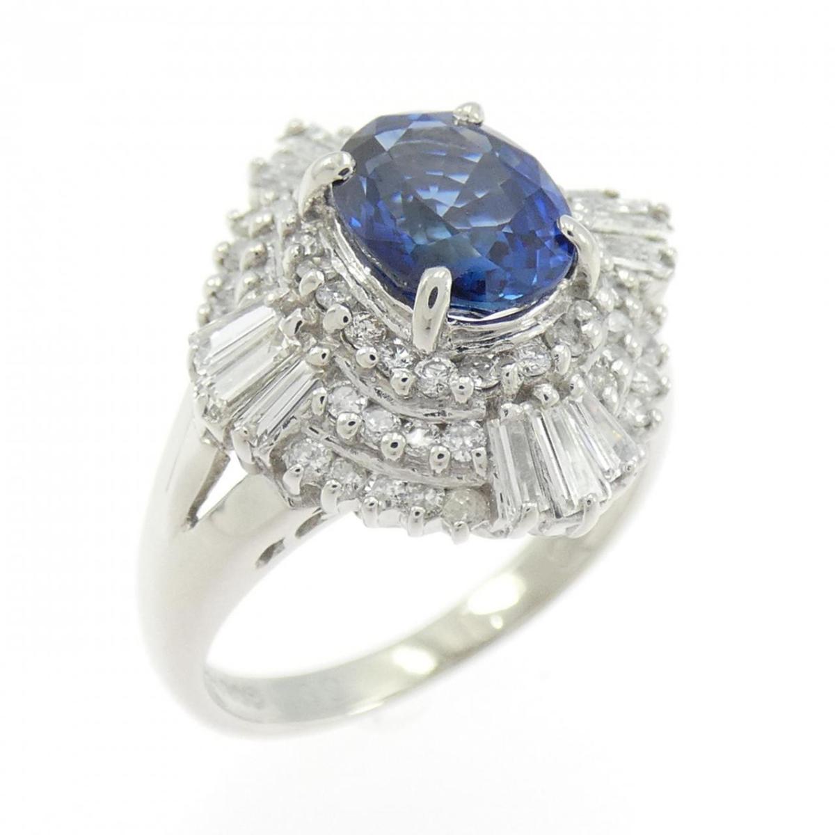 PT900 サファイヤ リング 1.56CT【中古】