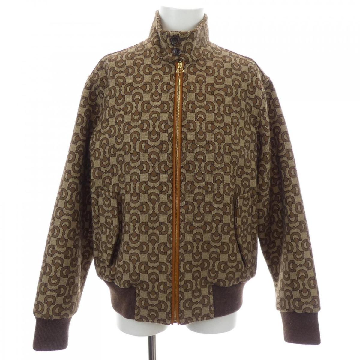 グッチ GUCCI ホースビット ジャカード ウール ジャケット 694157 Z8AY1 ブルゾン【中古】｜KOMEHYO ONLINESTORE 店