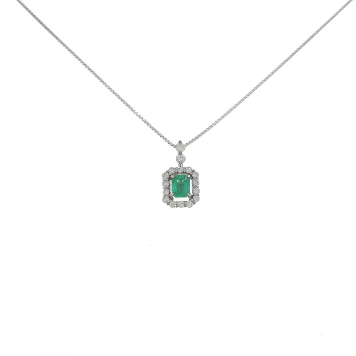K18WG エメラルド ネックレス 0.26CT【中古】|KOMEHYO ONLINESTORE 店