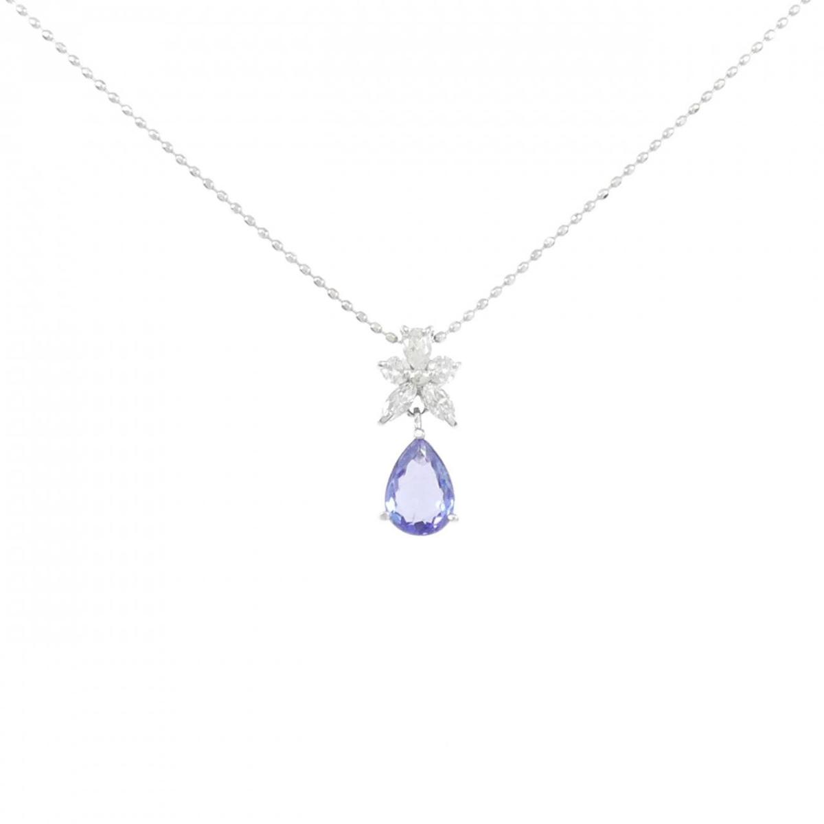 K18WG タンザナイト ネックレス 0.60CT【中古】