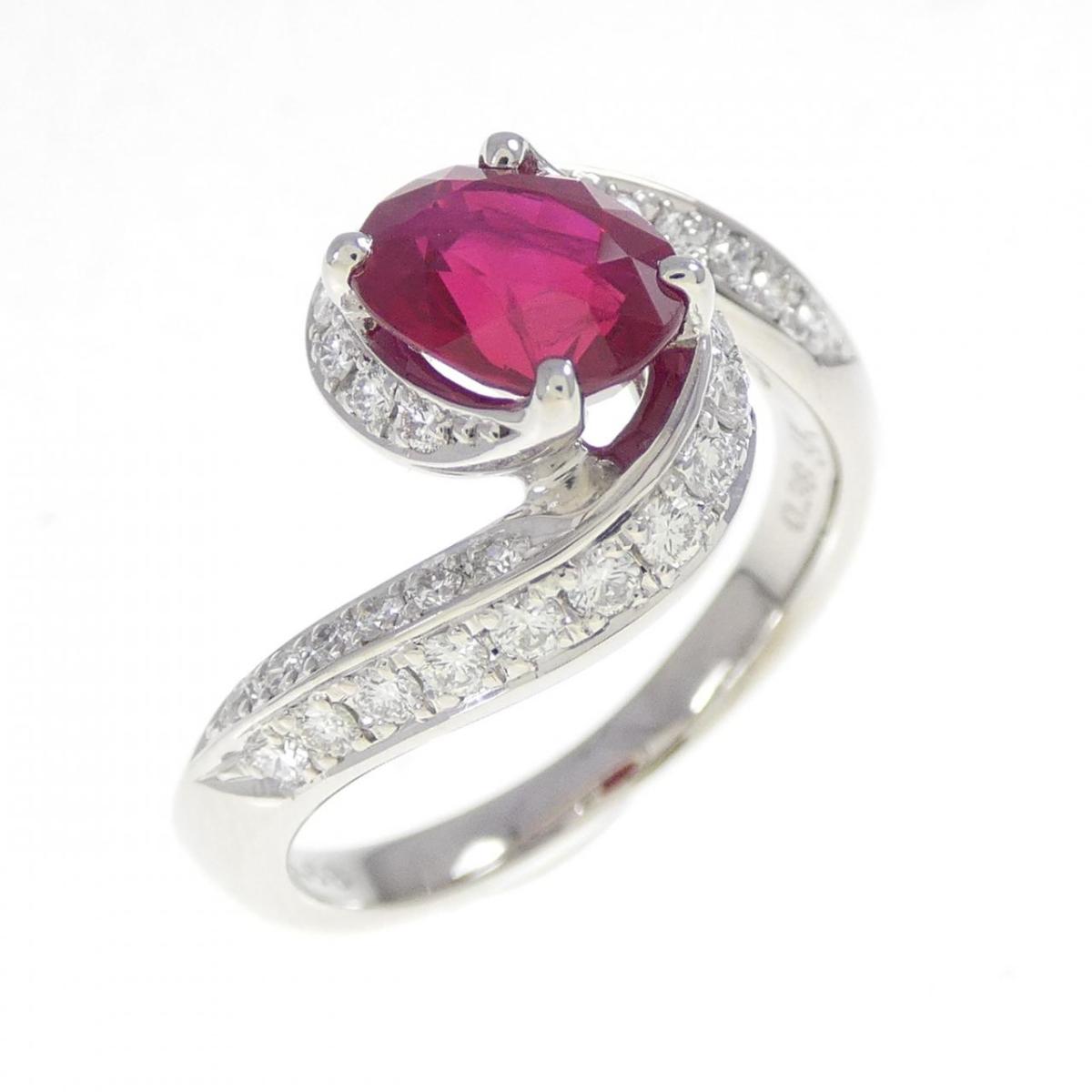 タサキ ルビー リング 1.68CT ビルマ産【中古】