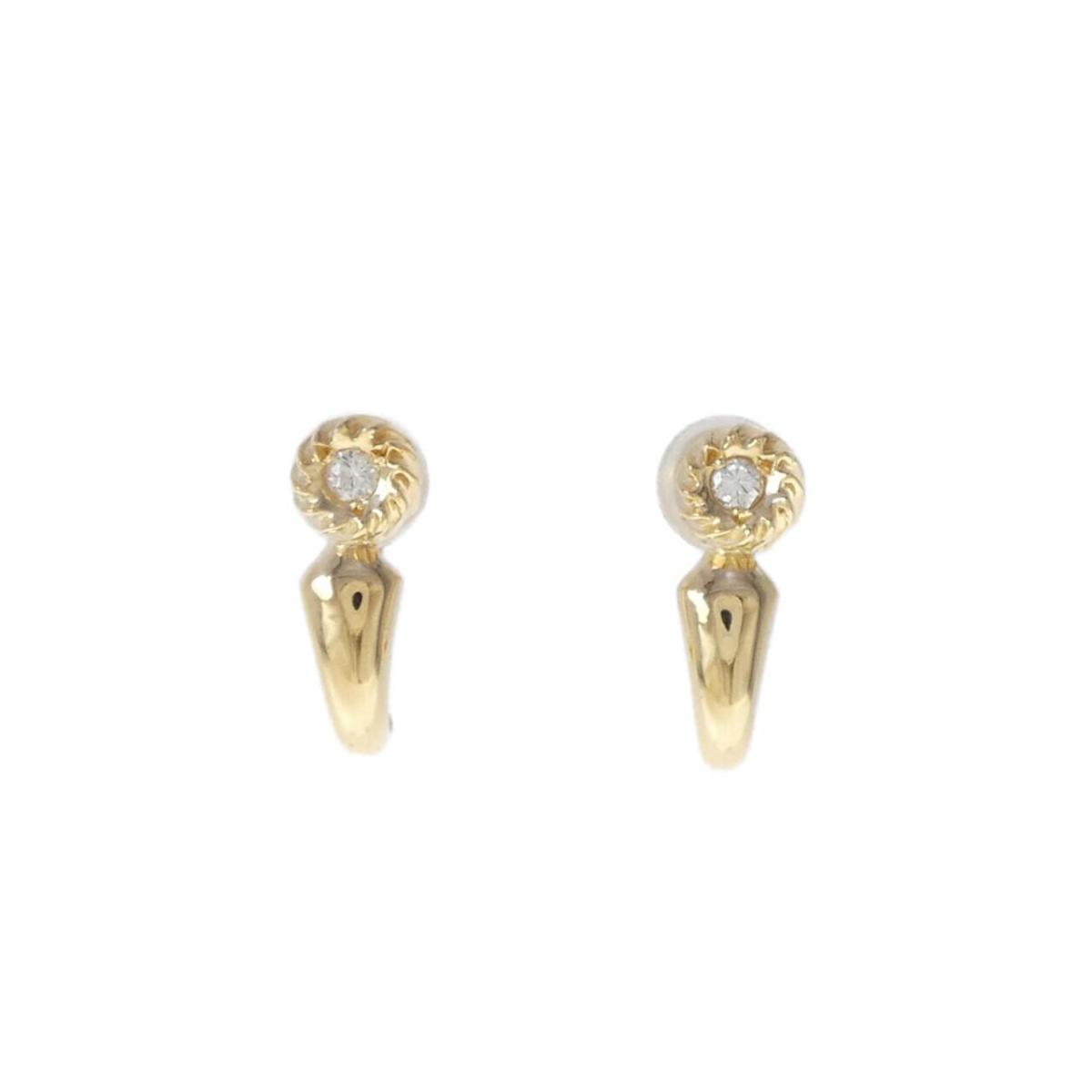 K18YG ダイヤモンド イヤリング 0.076CT【中古】|KOMEHYO ONLINESTORE 店