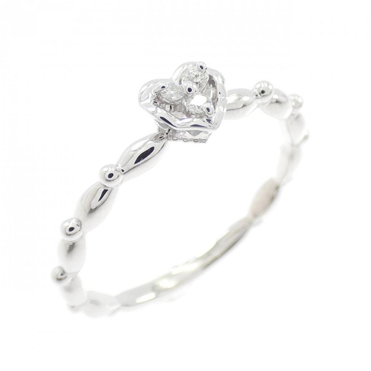サマンサティアラ ハート ダイヤモンド リング 0.03CT【中古】 36,140円