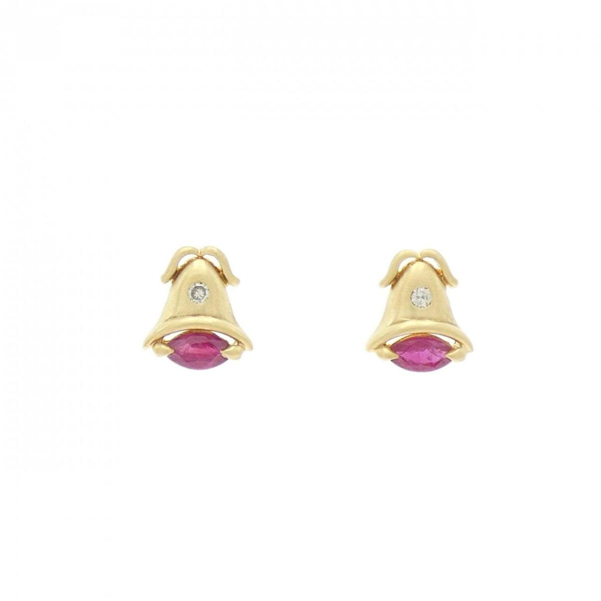 K18YG ルビー ピアス【中古】|KOMEHYO ONLINESTORE 店