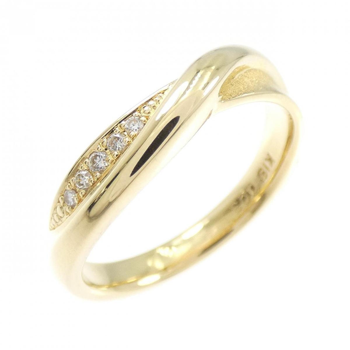 K18YG ダイヤモンド リング 0.03CT【中古】
