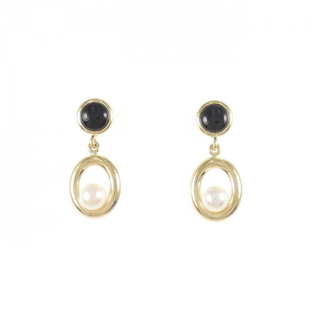 K18YG オニキス ピアス【中古】｜KOMEHYO ONLINESTORE 店