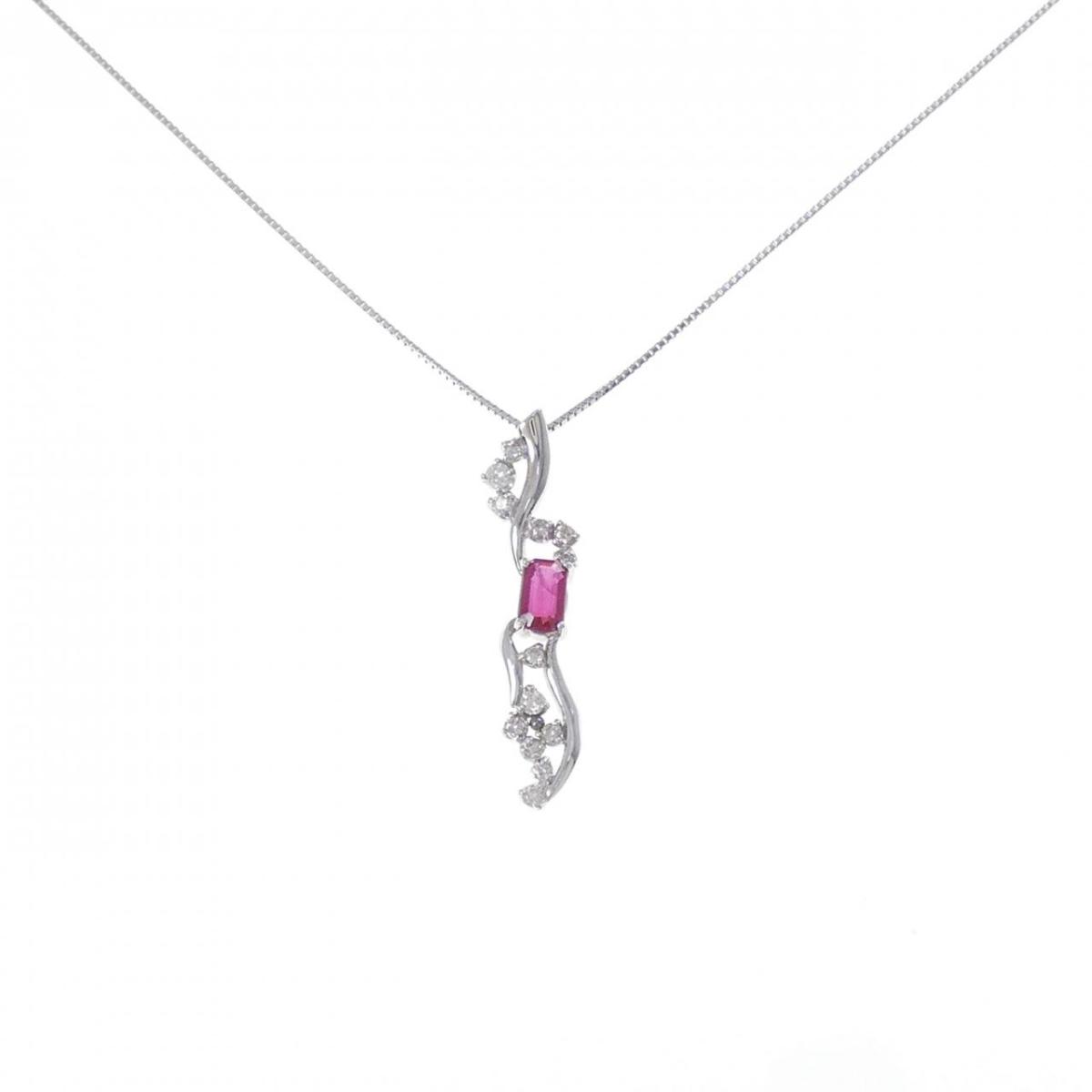 K18WG ルビー ネックレス 0.51CT【中古】｜KOMEHYO ONLINESTORE 店