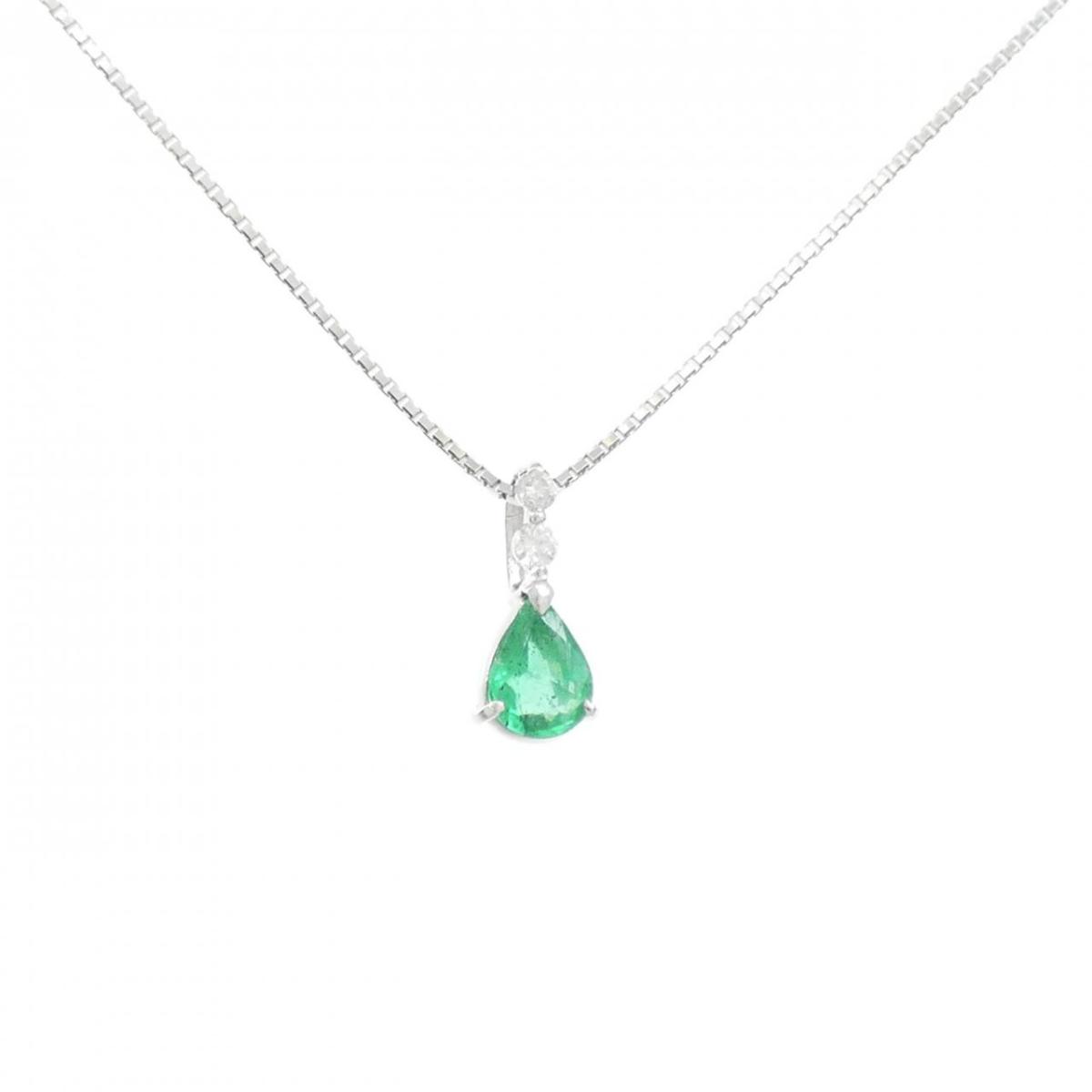 K18WG エメラルド ネックレス 0.85CT【中古】 100,300円
