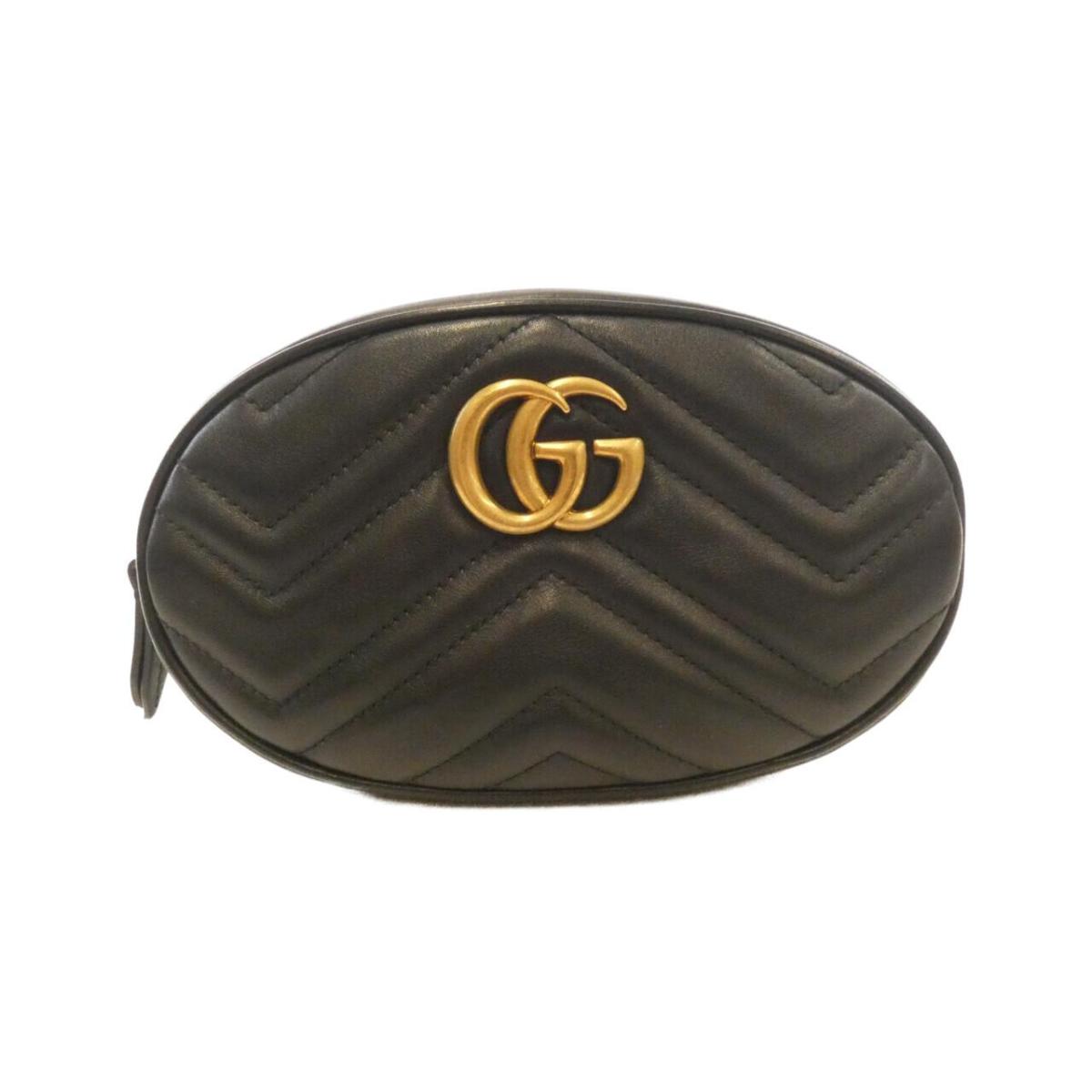 グッチ GG マーモント 476434 DSVRT ウエストバッグ【中古】