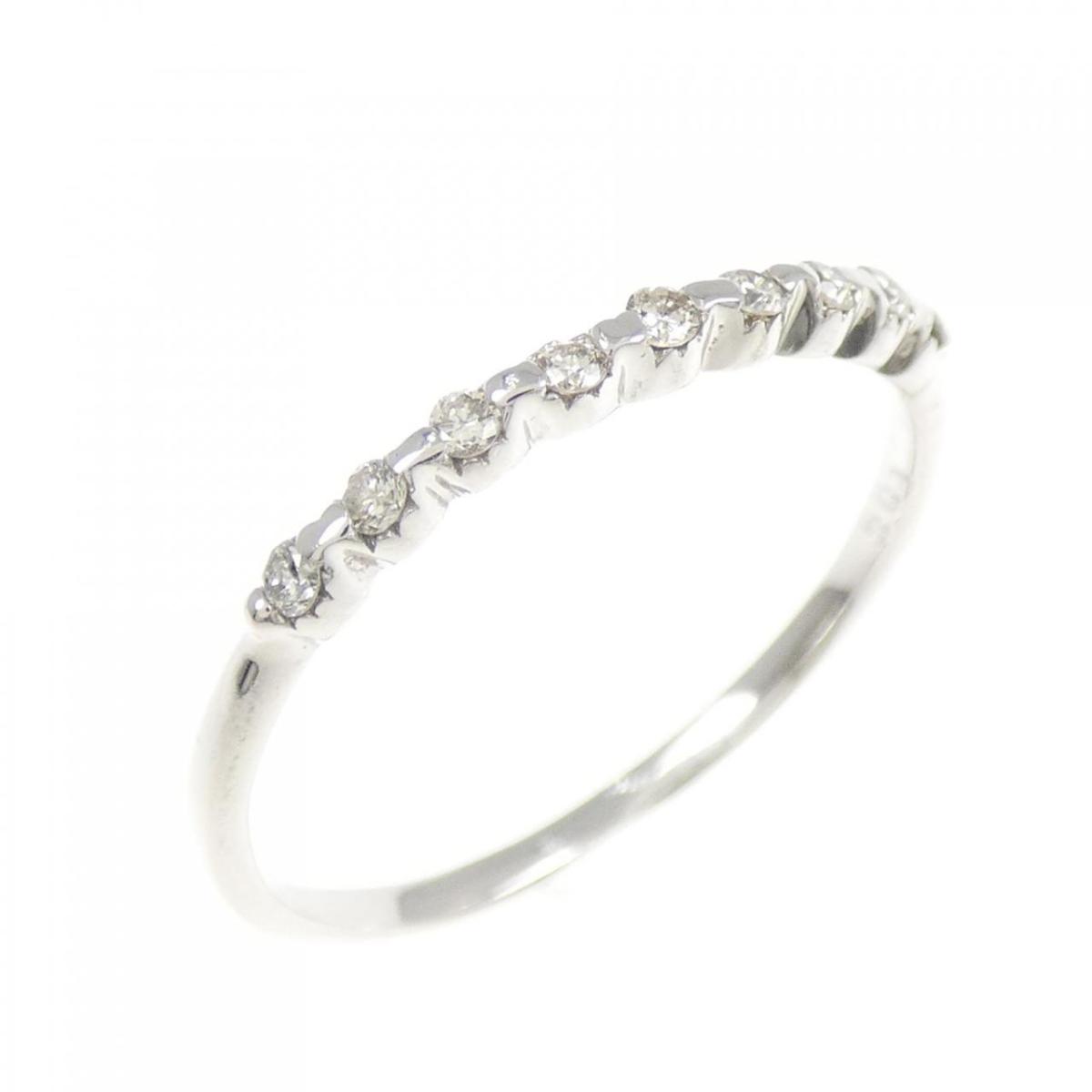 K18WG ダイヤモンド リング 0.09CT【中古】