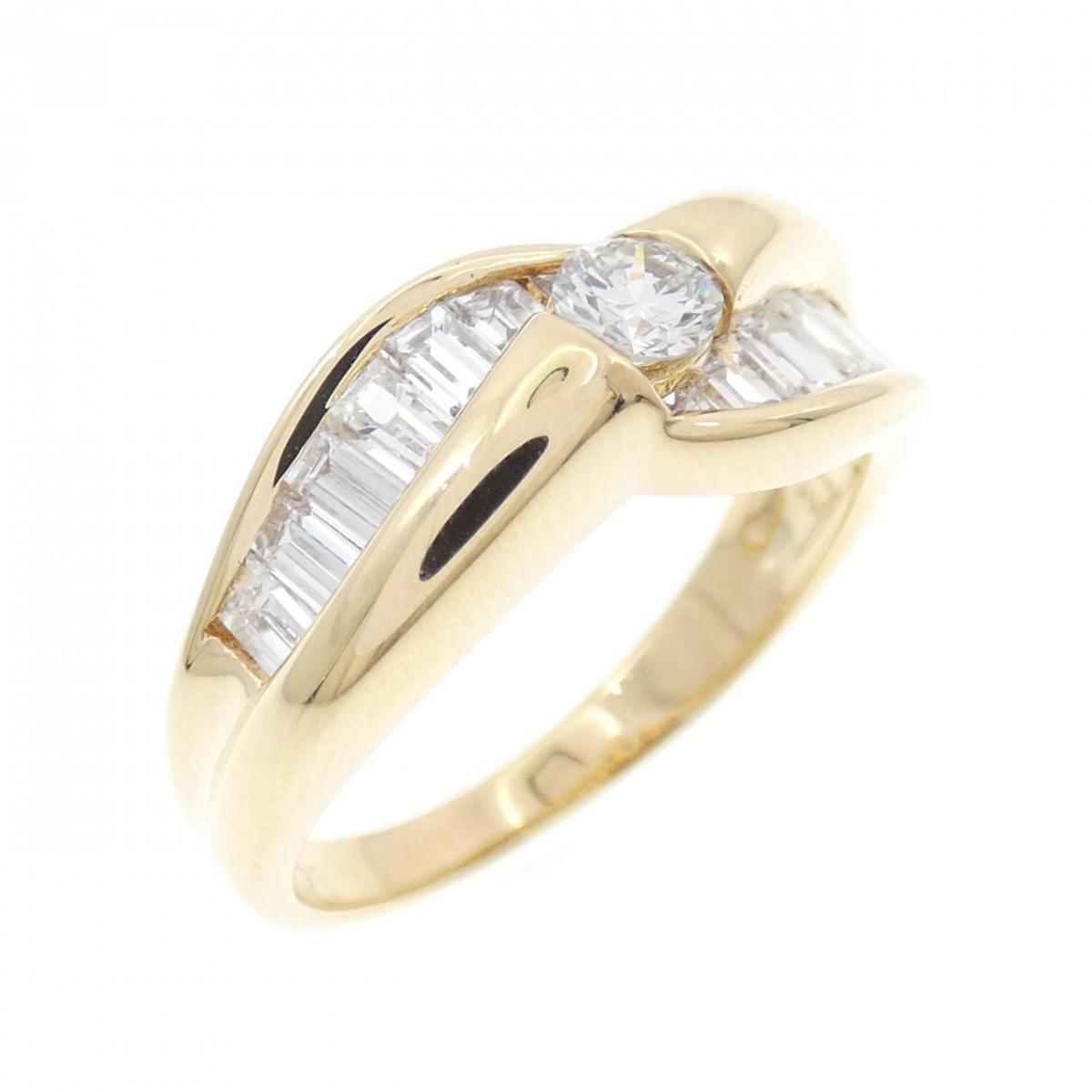 18KYG ダイヤモンド リング 0.91CT【中古】｜KOMEHYO ONLINESTORE 店