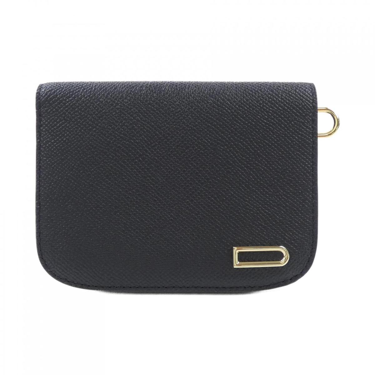 デル洋弓 DELVAUX VAGABOND COMPACT WALLET AB0674BKN WALLET【中古】