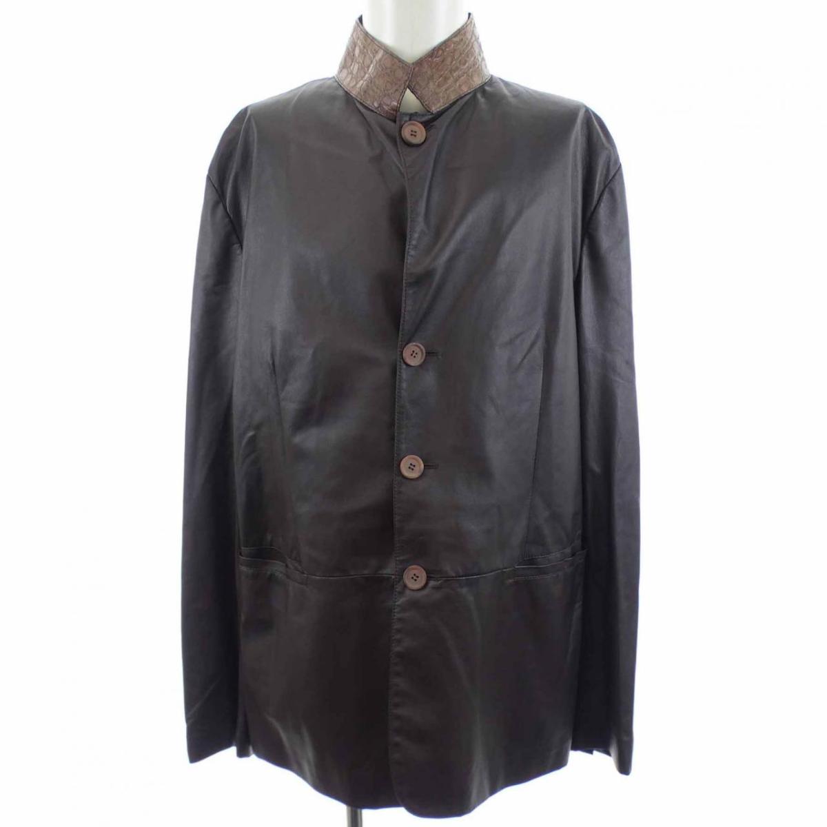 ジョルジオ アルマーニ GIORGIO ARMANI 2SG09P レザーコート【中古】｜KOMEHYO ONLINESTORE 店