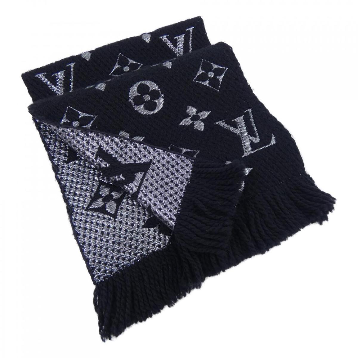 ルイヴィトン LOUIS VUITTON ロゴタイプ気違い M75833 MUFFLER【中古】