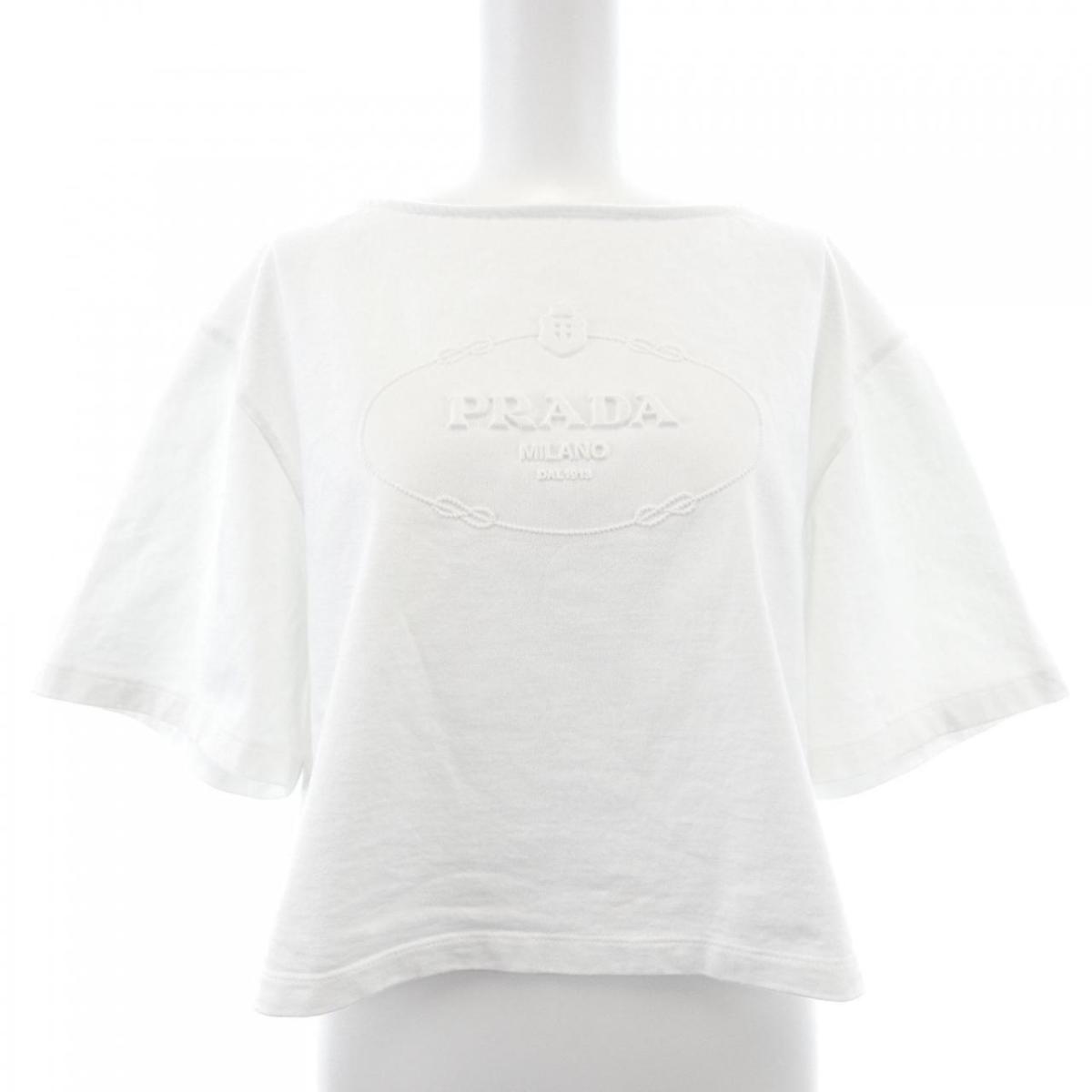 プラダ PRADA トライアングルロゴ 3546B S000 14LQ Tシャツ【中古】