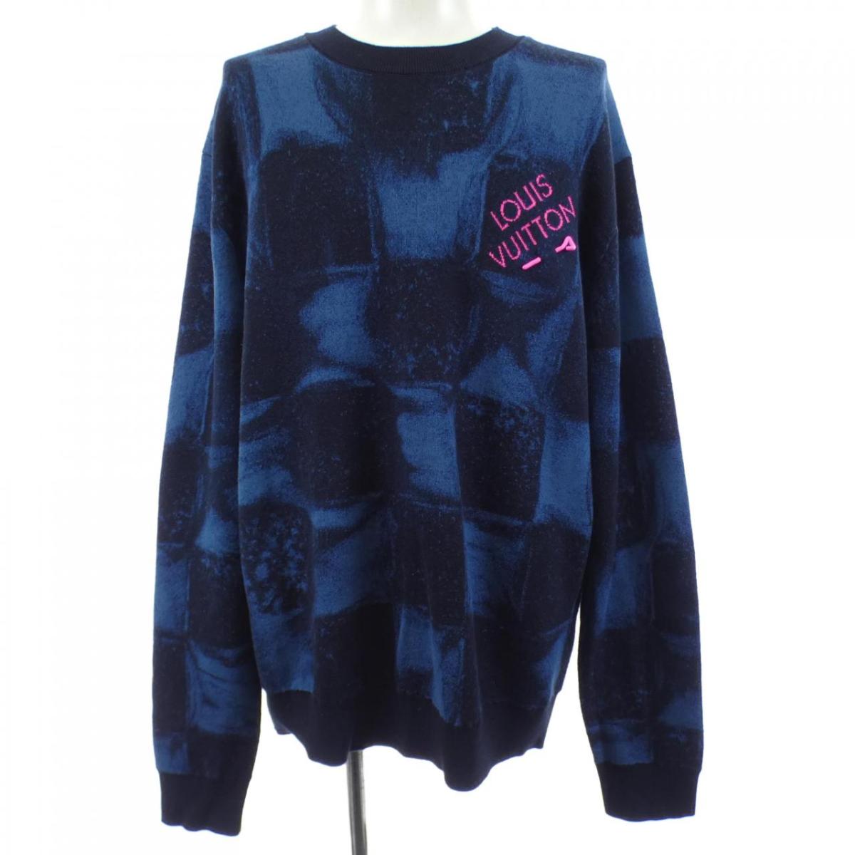 ルイヴィトン LOUIS VUITTON ダミエソルトジャカードクルーネック HLN14WET6 ニット【中古】