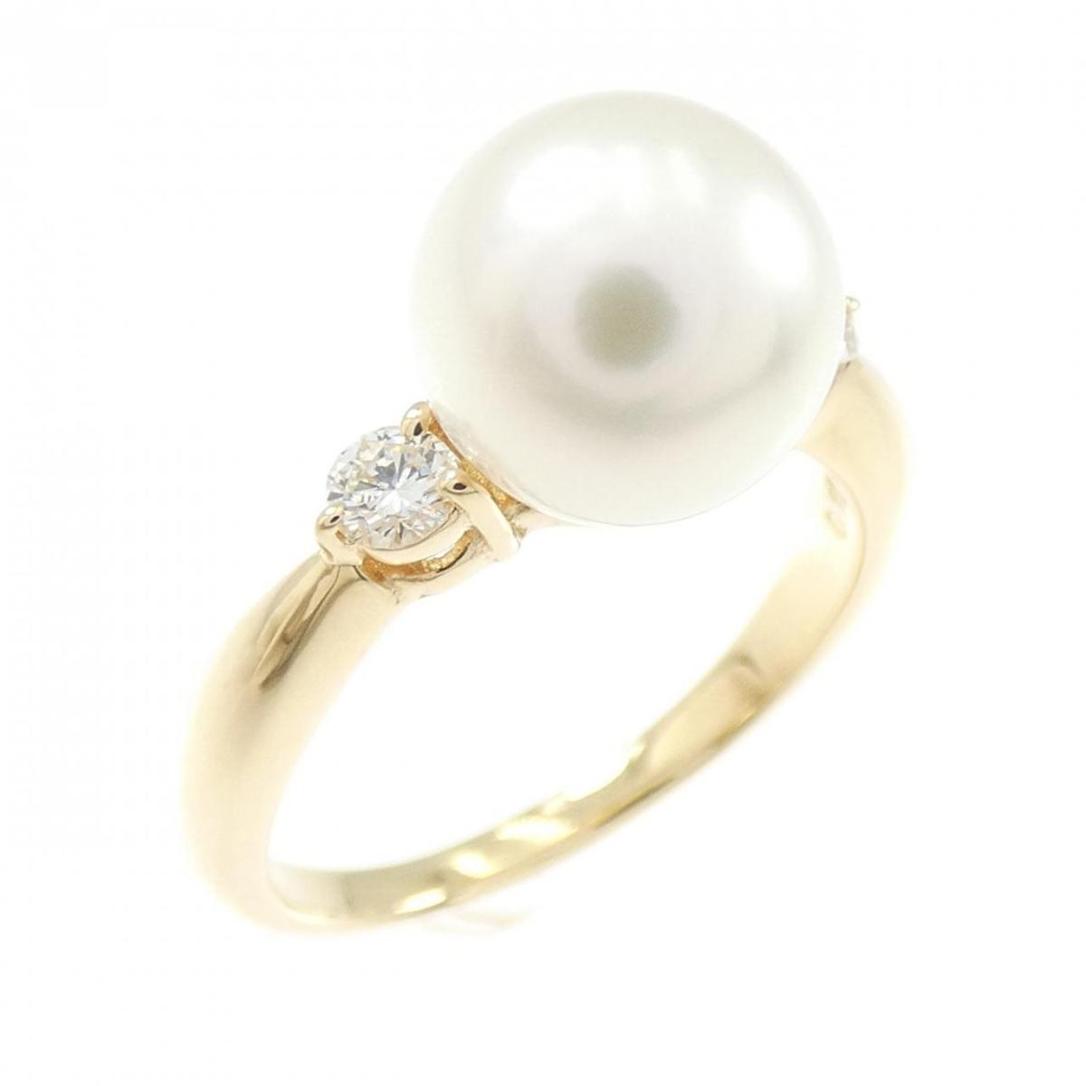 K18YG アコヤパール リング 8.5mm【中古】