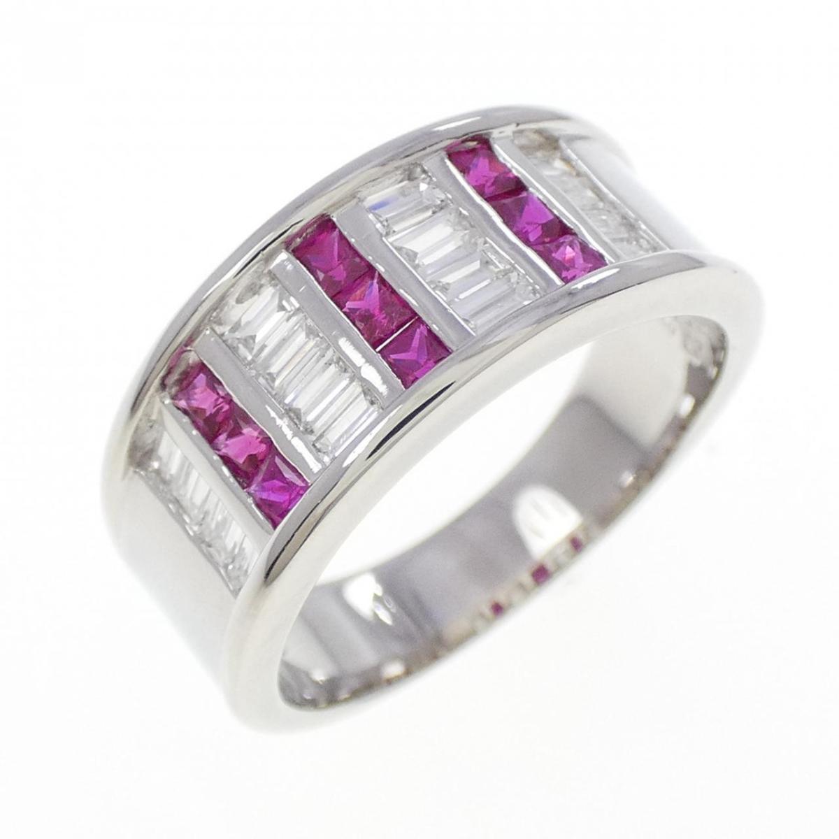 PT900 ルビー リング 0.55CT【中古】