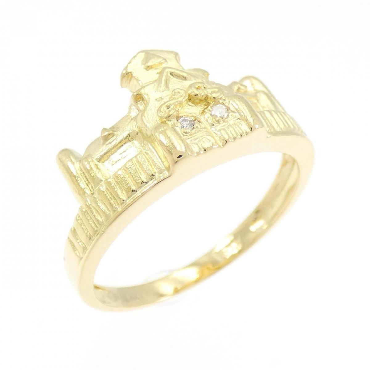 K18YG ダイヤモンド リング 0.02CT【中古】
