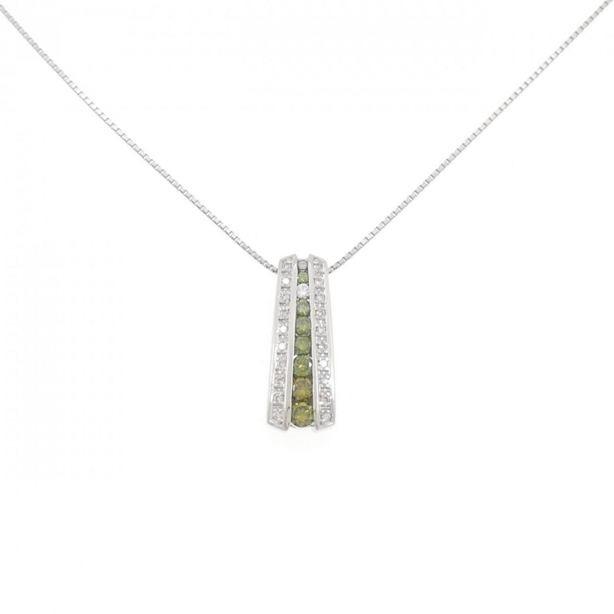 PT900/PT850 ダイヤモンド ネックレス 0.52CT【中古】｜KOMEHYO ONLINESTORE 店 88,880円