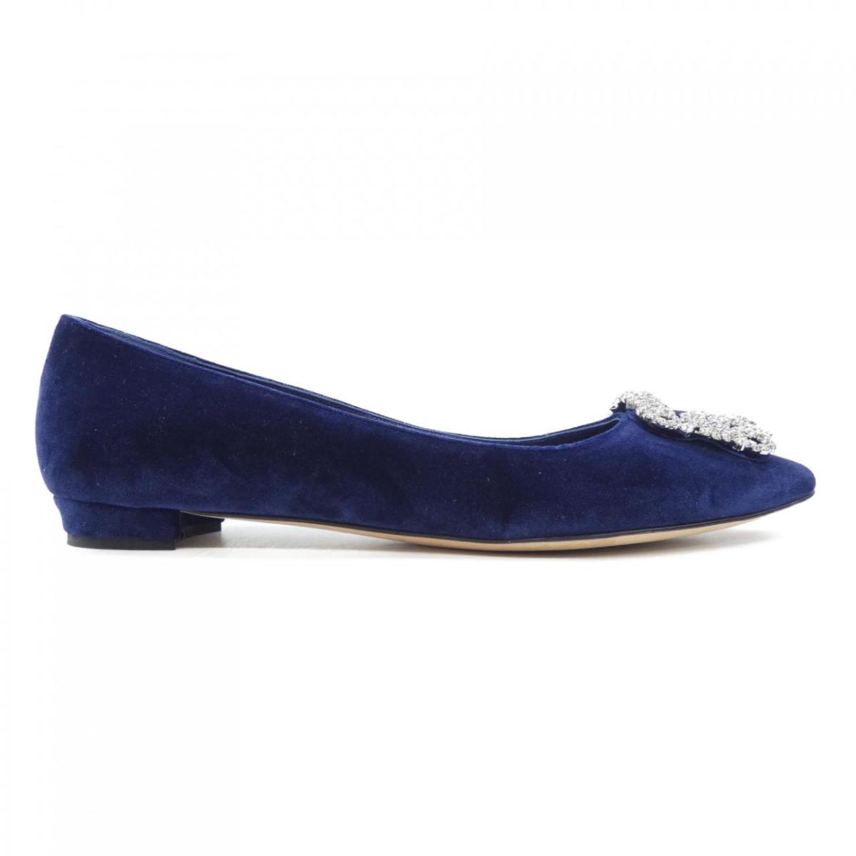 マノロブラニク MANOLO BLAHNIK HANGISIFLAT ハンギシフラット フラットシューズ【中古】