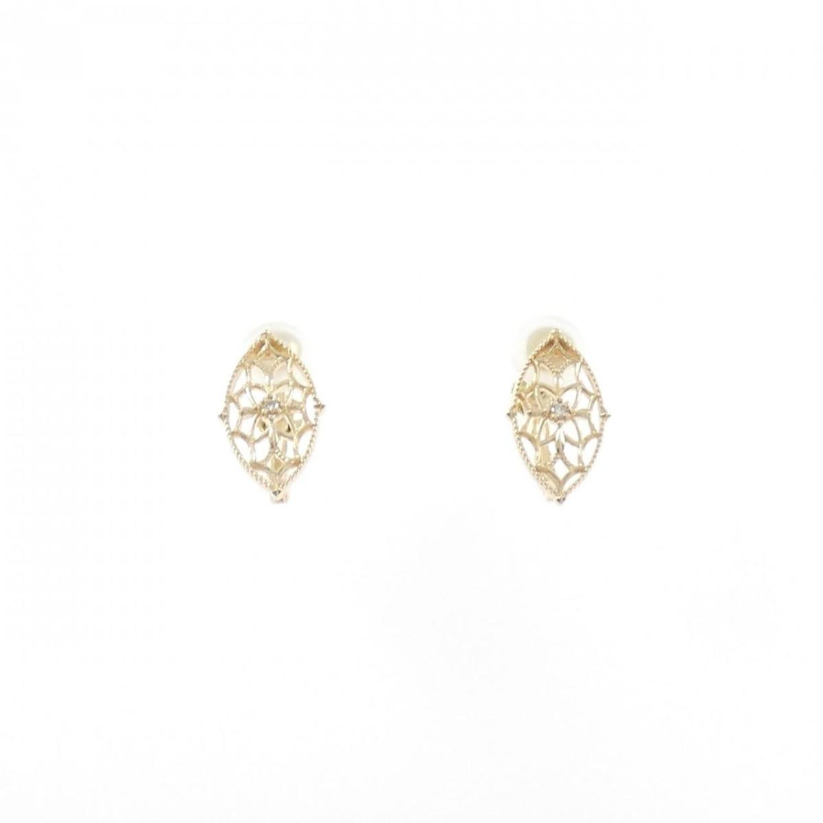 K10YG ダイヤモンド イヤリング 0.012CT【中古】|KOMEHYO ONLINESTORE 店