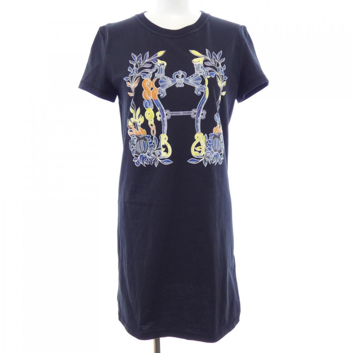 エルメス HERMES CARTOUCHE　デッラ･カヴァッレリア 4E4530DA カットワンピース【中古】 39,390円