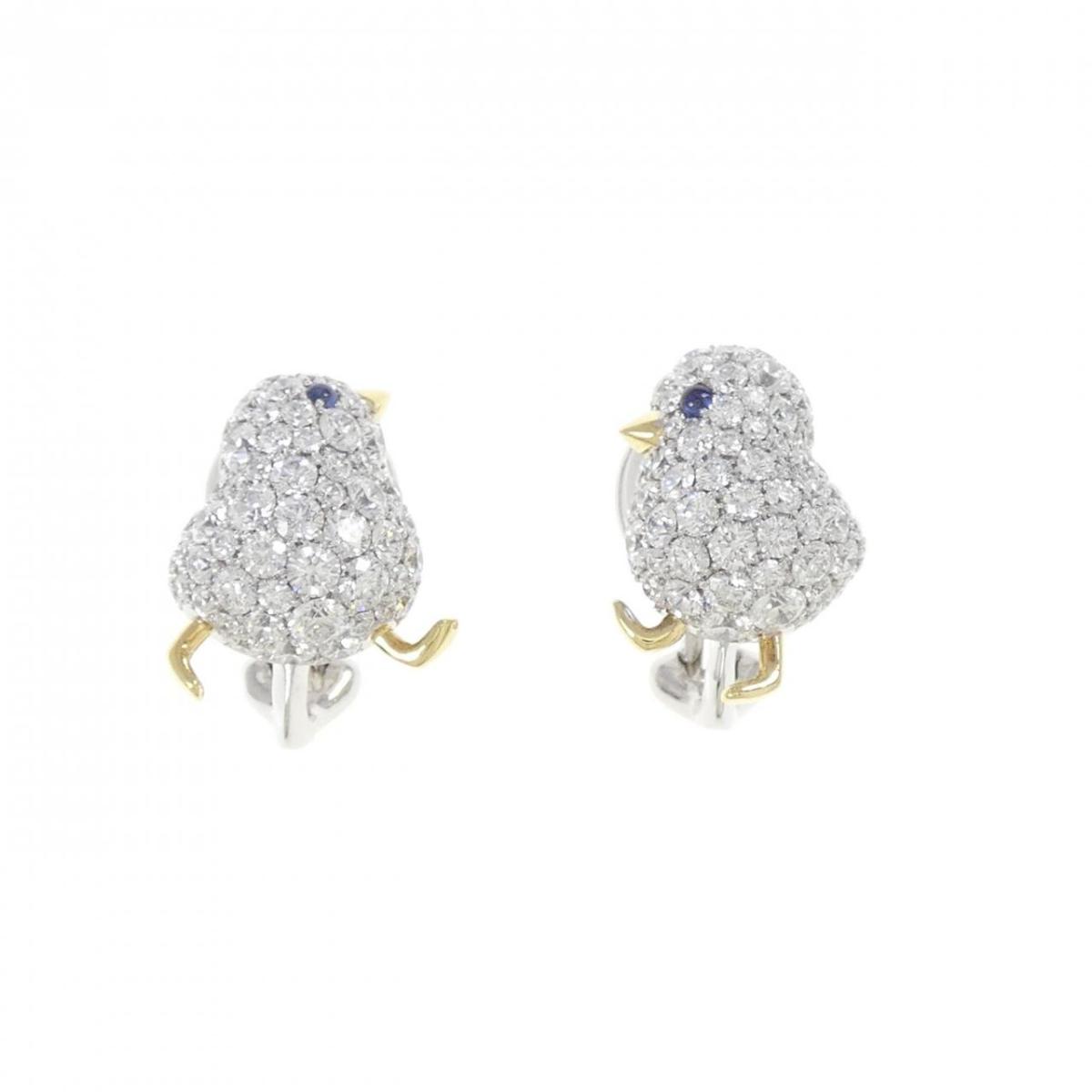 ギメル サファイヤ イヤリング 0.045CT【中古】