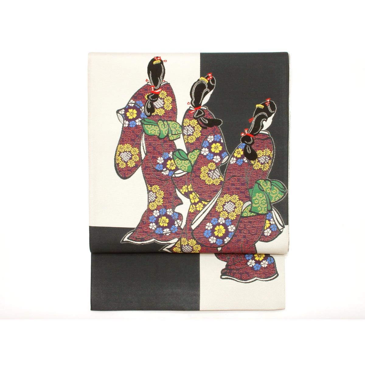 【未当て嵌める品】袋帯 見返りもの言う花【中古】