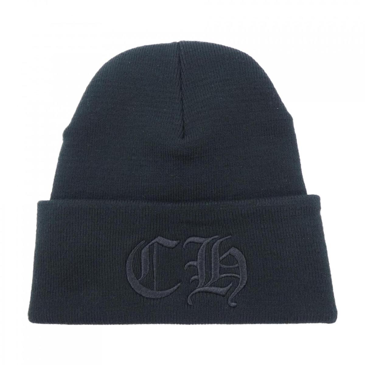 クロムハーツ CHROME HEARTS WATCH CAP CH刺しゅう 304053702******317 編み物旗がしら【中古】