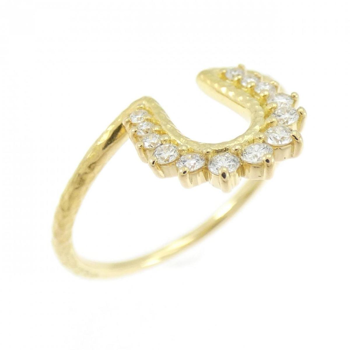 K18YG ダイヤモンド リング 0.12CT【中古】
