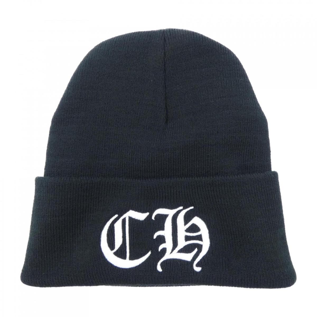 クロムハーツ CHROME HEARTS WATCH CAP CH刺しゅう 304053702******316 編み物旗がしら【中古】