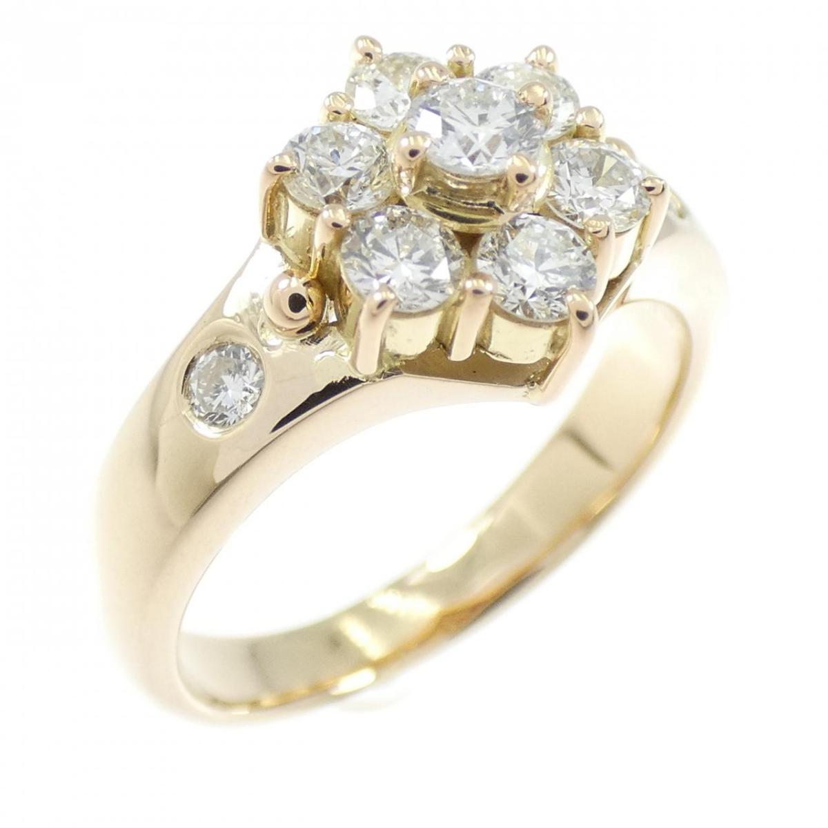K18YG ダイヤモンド リング 0.656CT【中古】