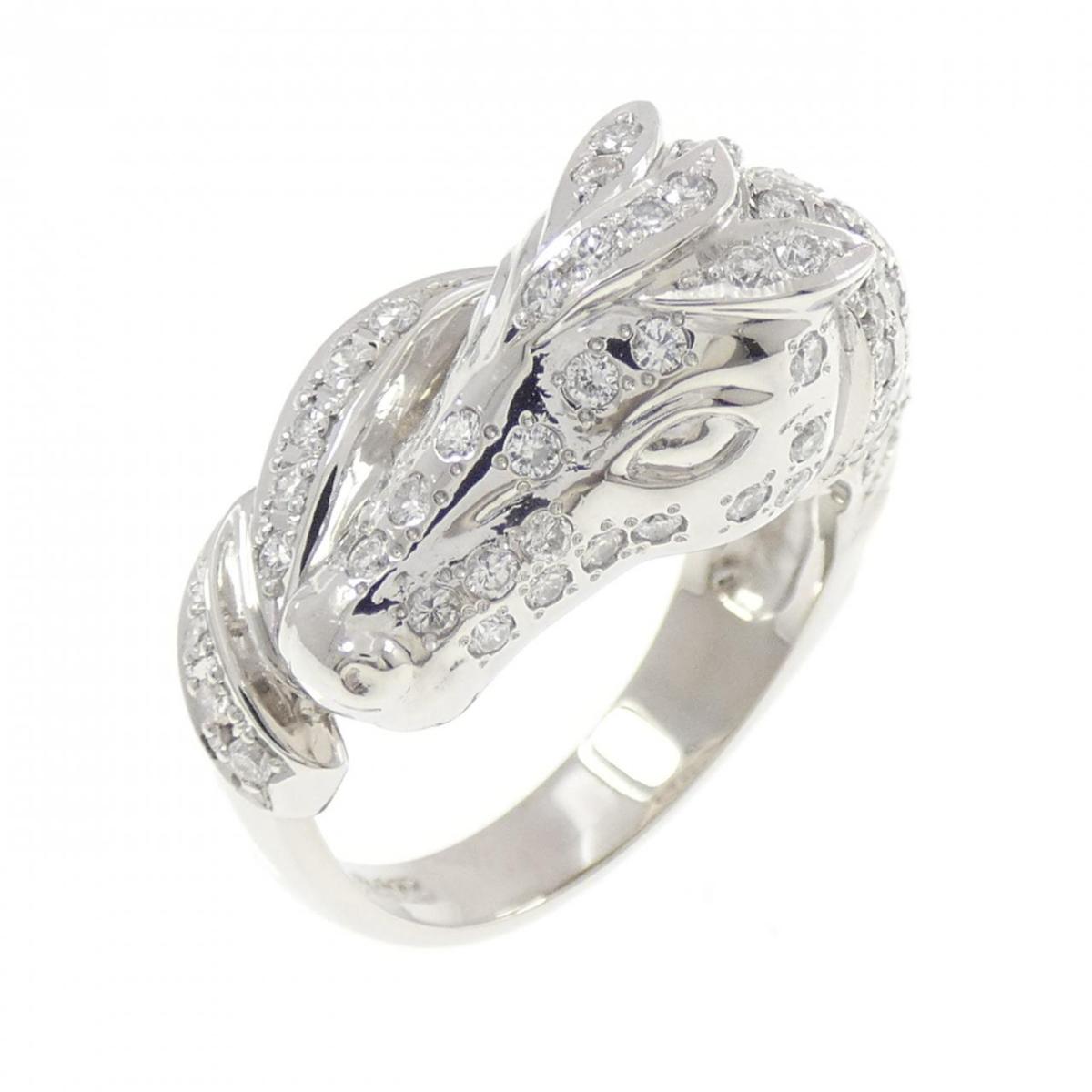 PT900 ホース ダイヤモンド リング 0.85CT【中古】