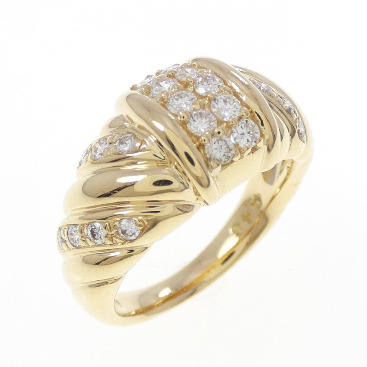K18YG ダイヤモンド リング 0.48CT【中古】