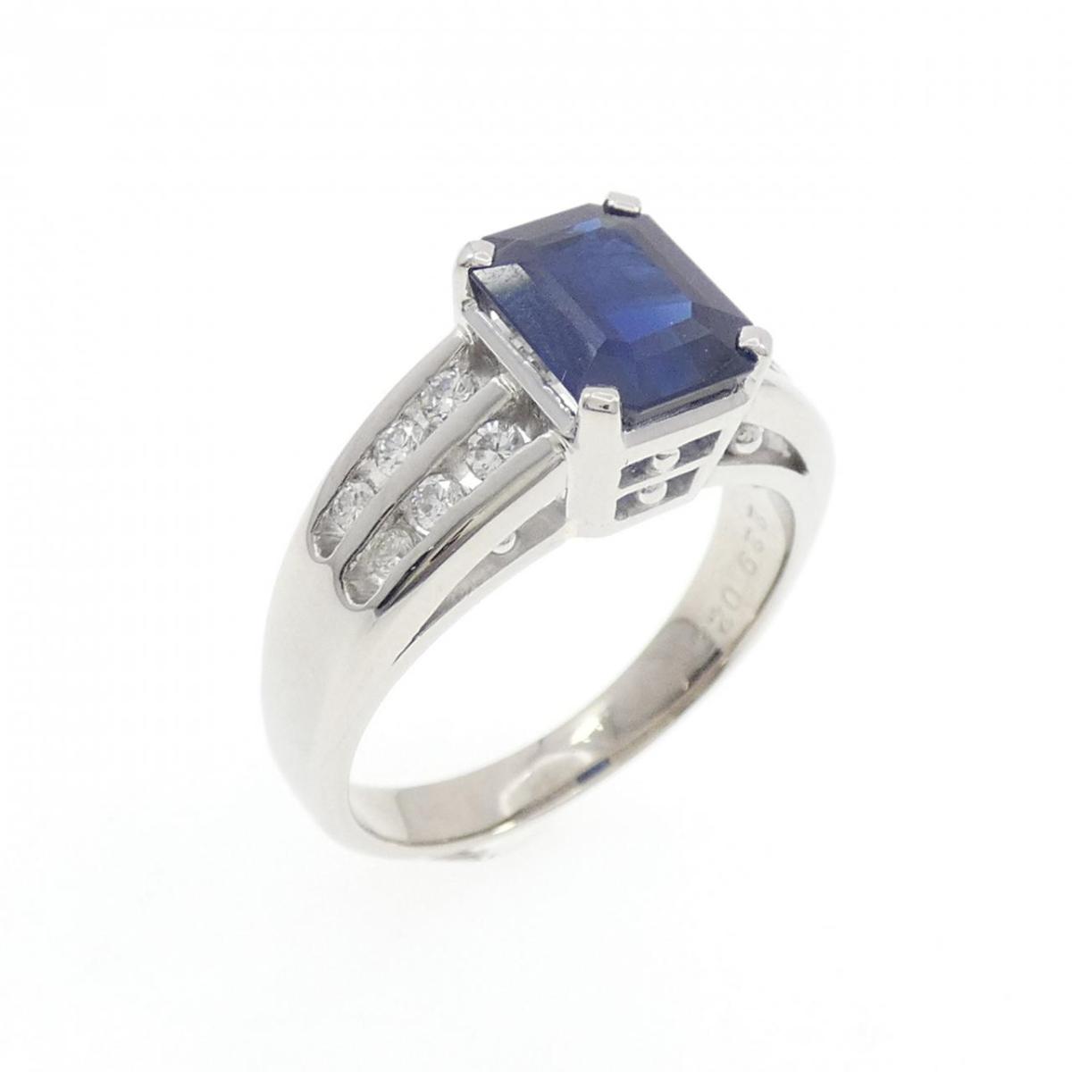 PT900 サファイヤ リング 2.29CT【中古】