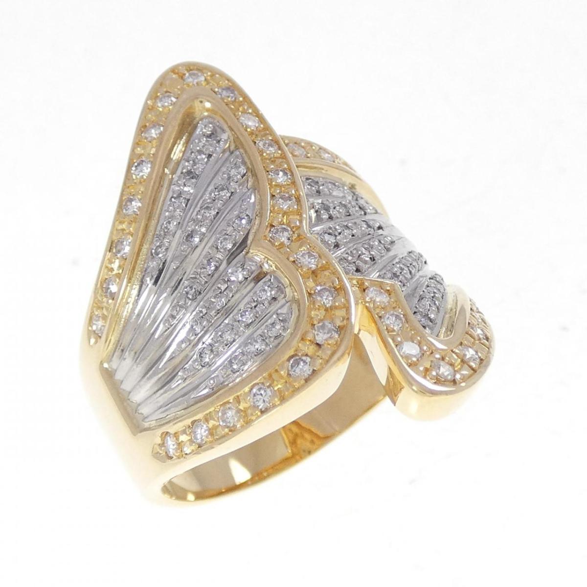 K18YG/PT900 ダイヤモンド リング 0.71CT【中古】|KOMEHYO ONLINESTORE 店