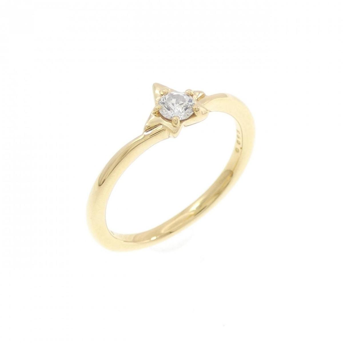 フェスタリア ダイヤモンド ピンキー リング 0.093CT【中古】