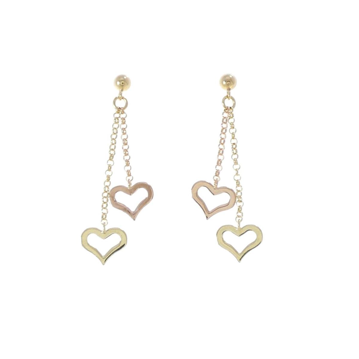 K18YG/K18PG ハート ピアス【中古】|KOMEHYO ONLINESTORE 店