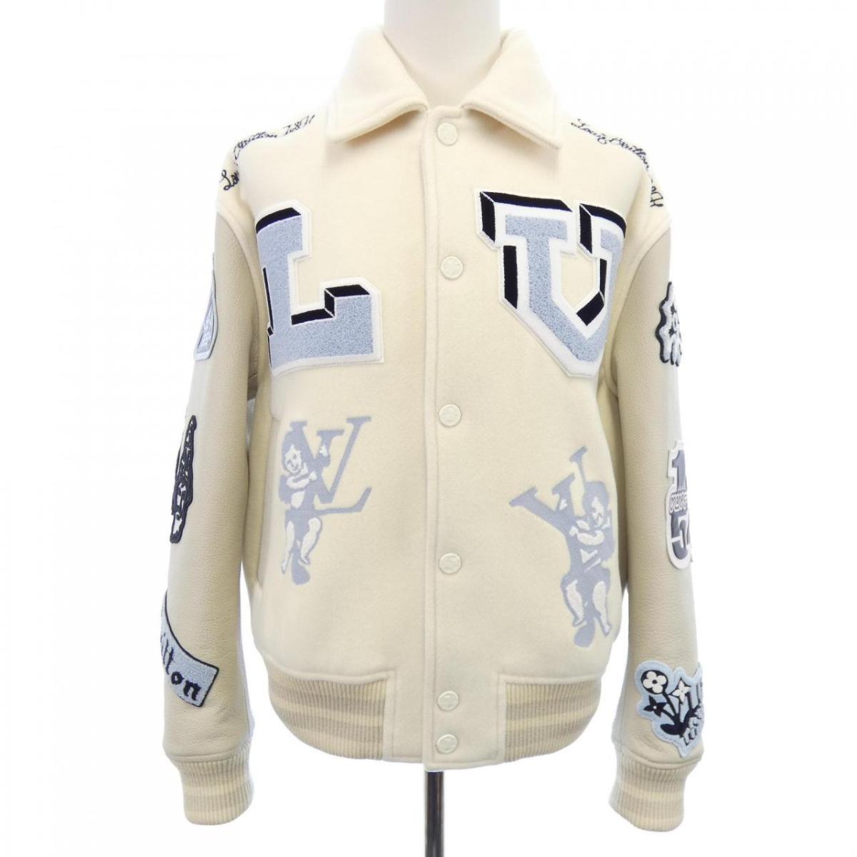 ルイヴィトン LOUIS VUITTON マルチパッチミックスドレザーバーシティブルゾン HNL91EMJY スタジャン【中古】