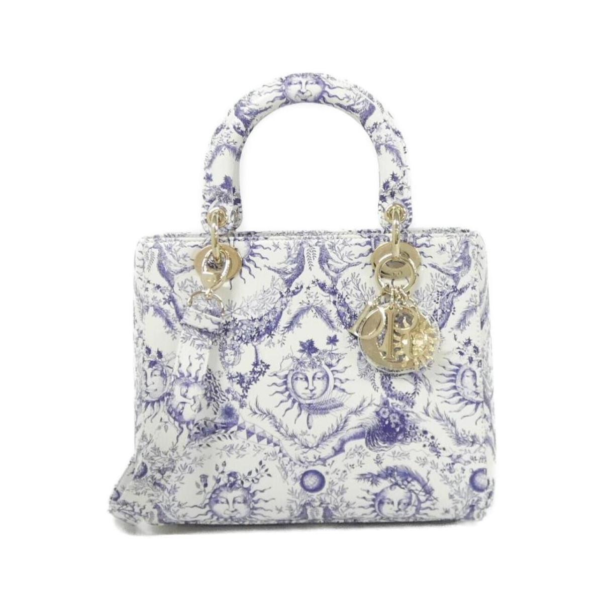 クリスチャンディオール TOILE DE JOUY SOLEIL レディ ディオール ミディアム M0565OZEM バッグ【中古】