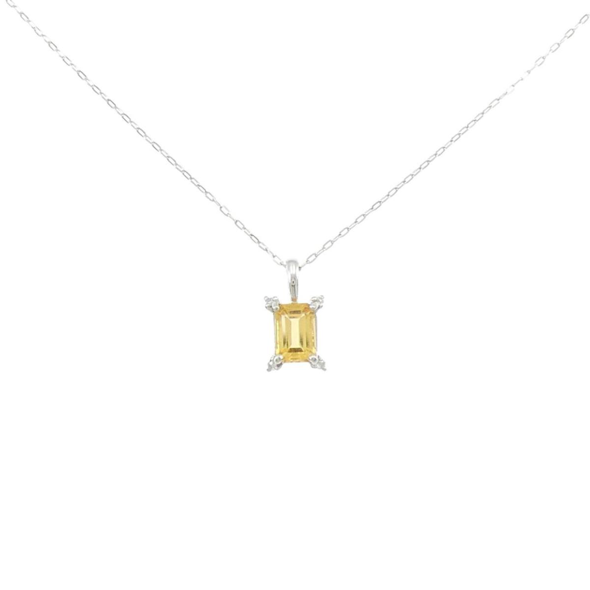 PT900/PT850 シトリン ネックレス【中古】｜KOMEHYO ONLINESTORE 店