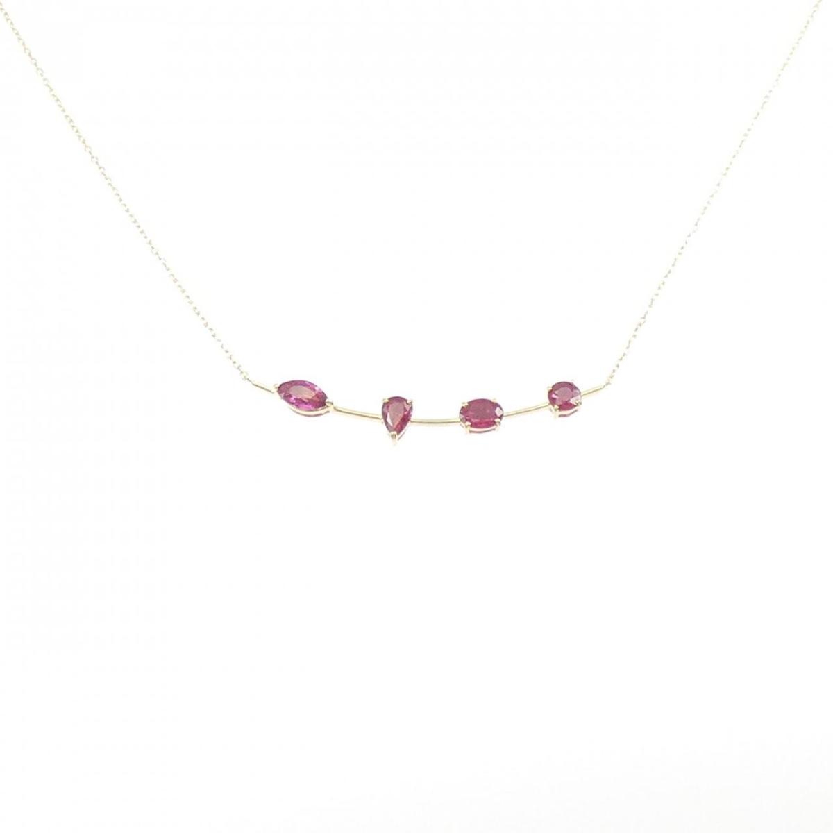 K18YG ルビー ネックレス 1.24CT【中古】|KOMEHYO ONLINESTORE 店