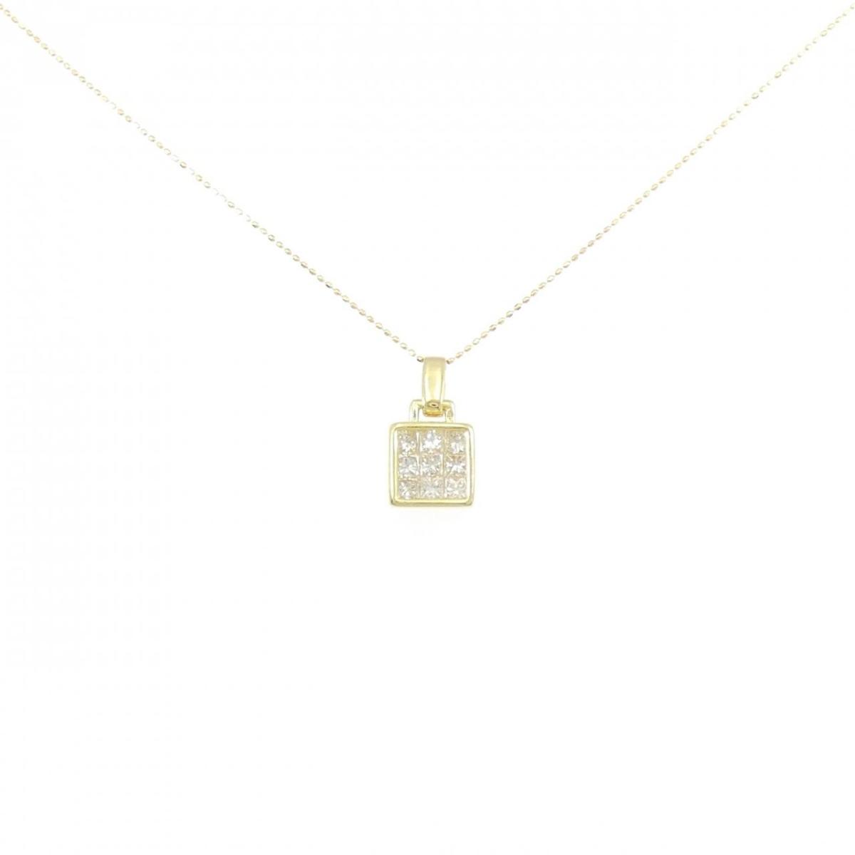 K18YG ダイヤモンド ネックレス 0.50CT【中古】