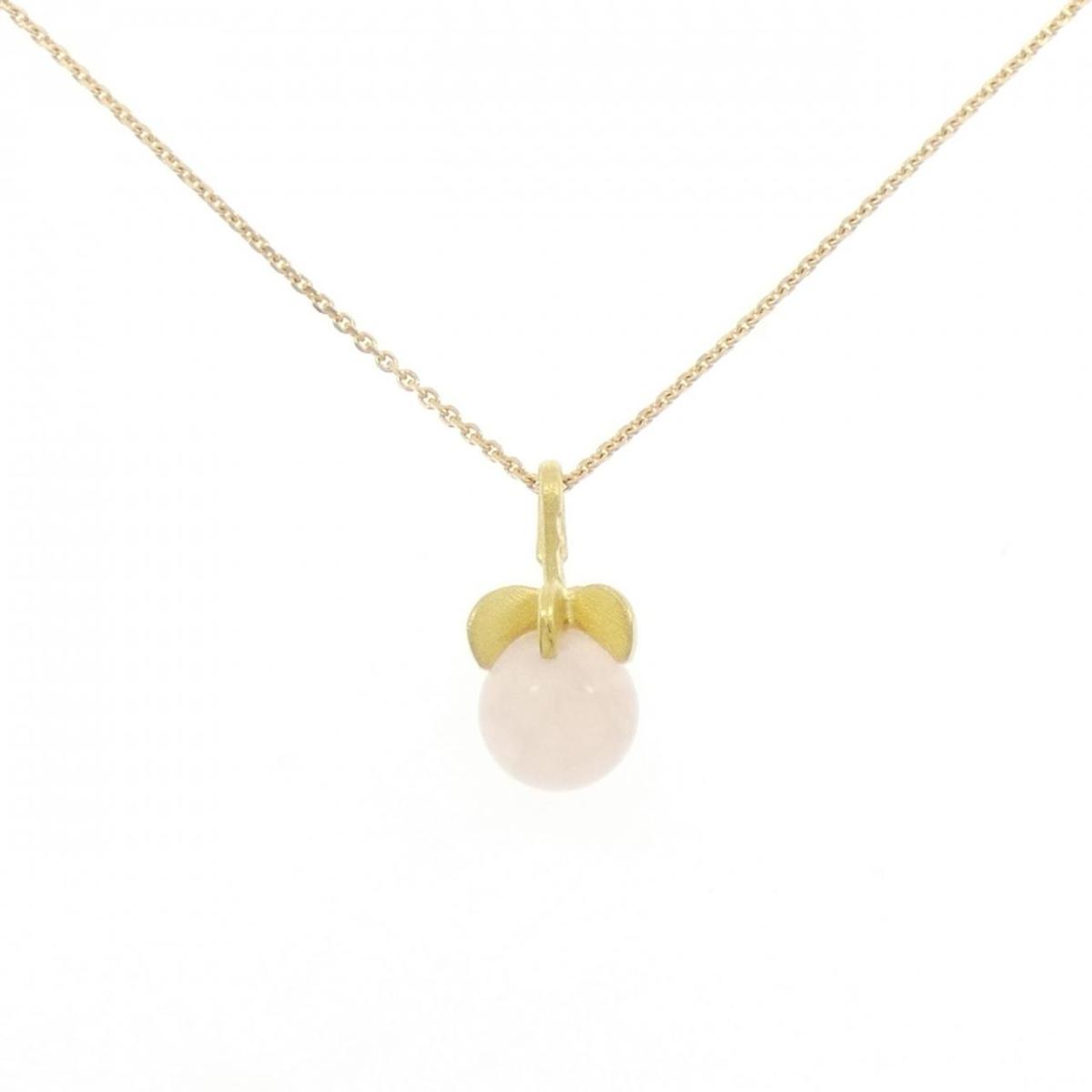 750YG ローズクオーツ ネックレス【中古】|KOMEHYO ONLINESTORE 店