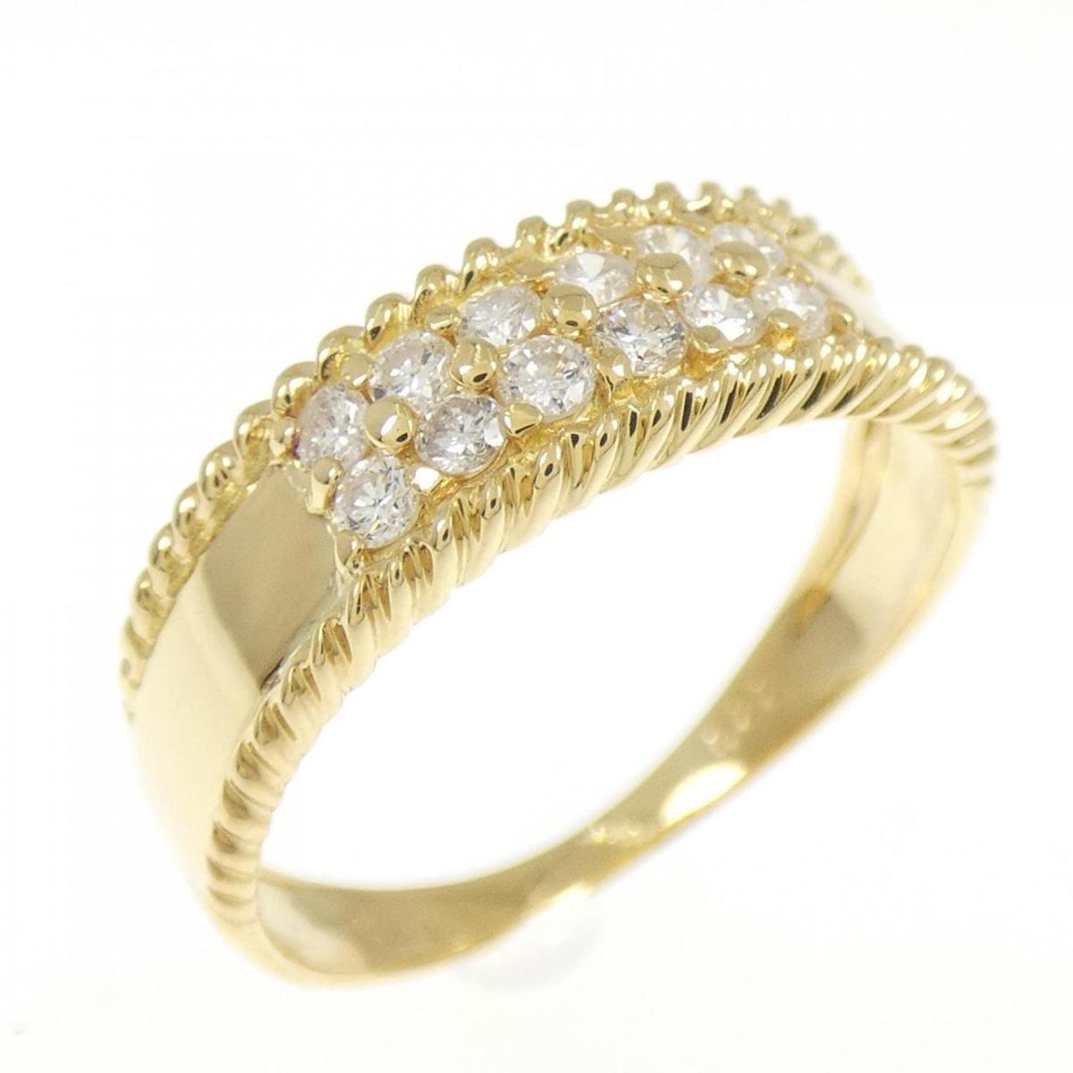 K18YG ダイヤモンド リング 0.22CT【中古】
