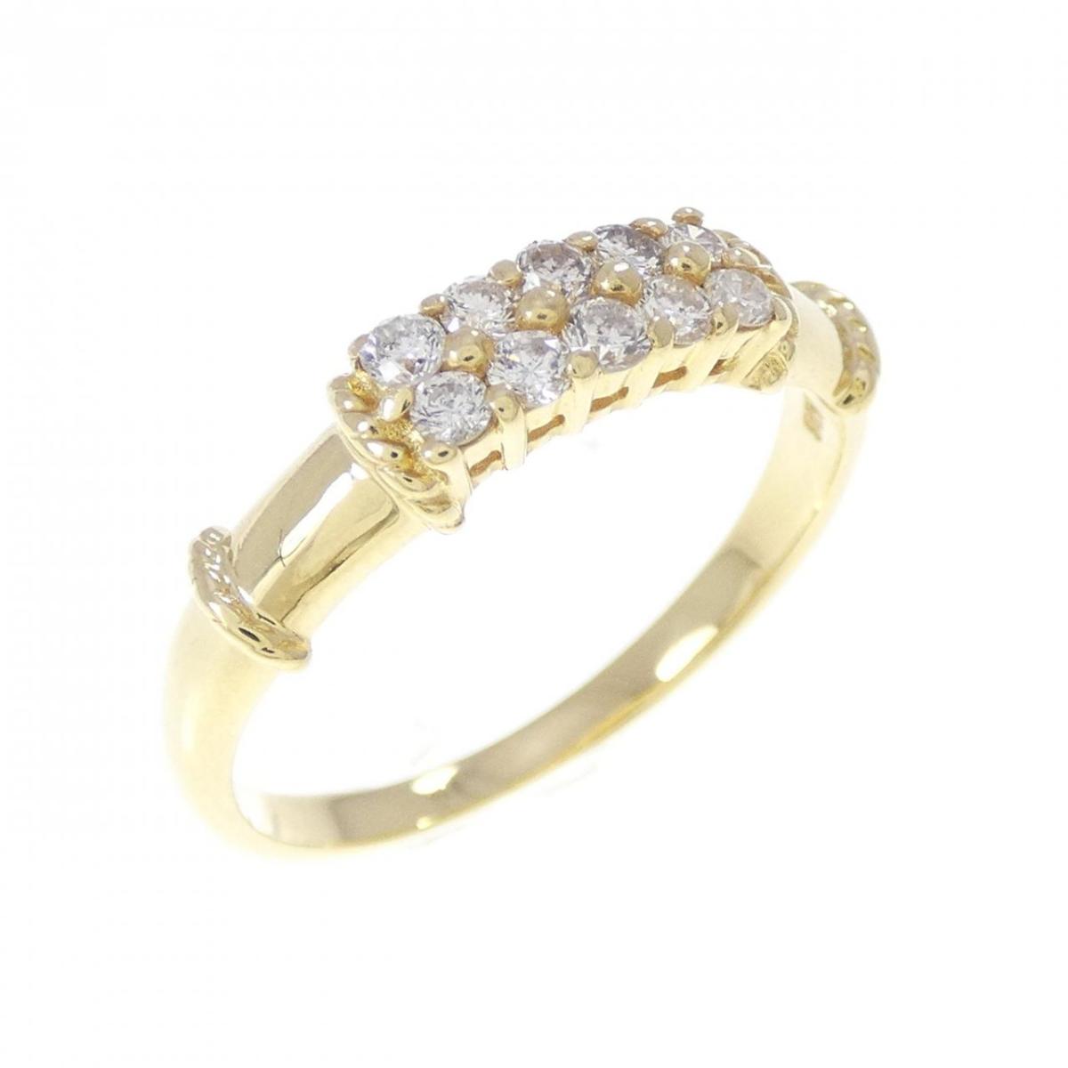 K18YG ダイヤモンド リング 0.20CT【中古】