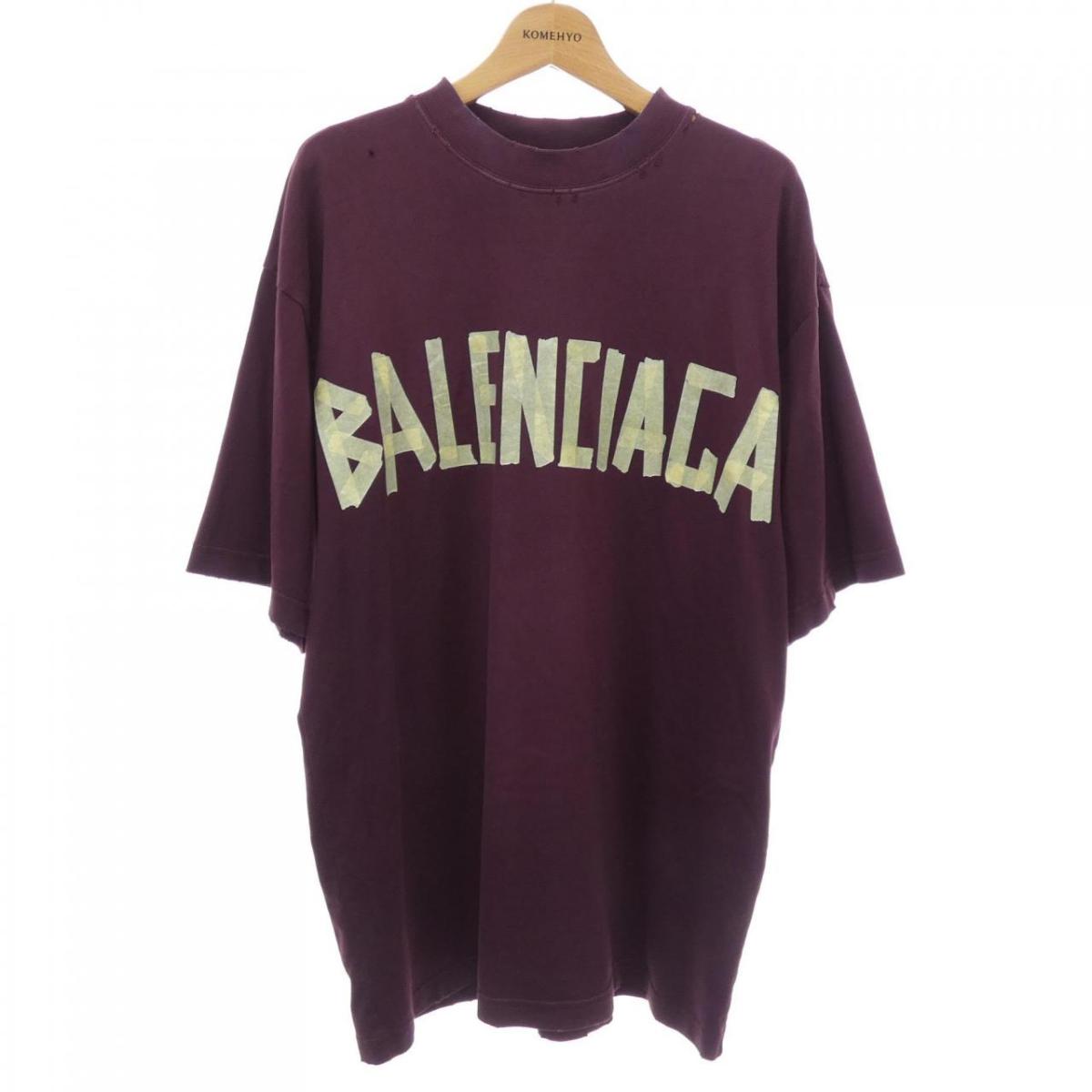 バレンシアガ BALENCIAGA TAPE TYPE Tシャツ ミディアムフィット 739784 TOVA9 UNISEX Tシャツ【中古】