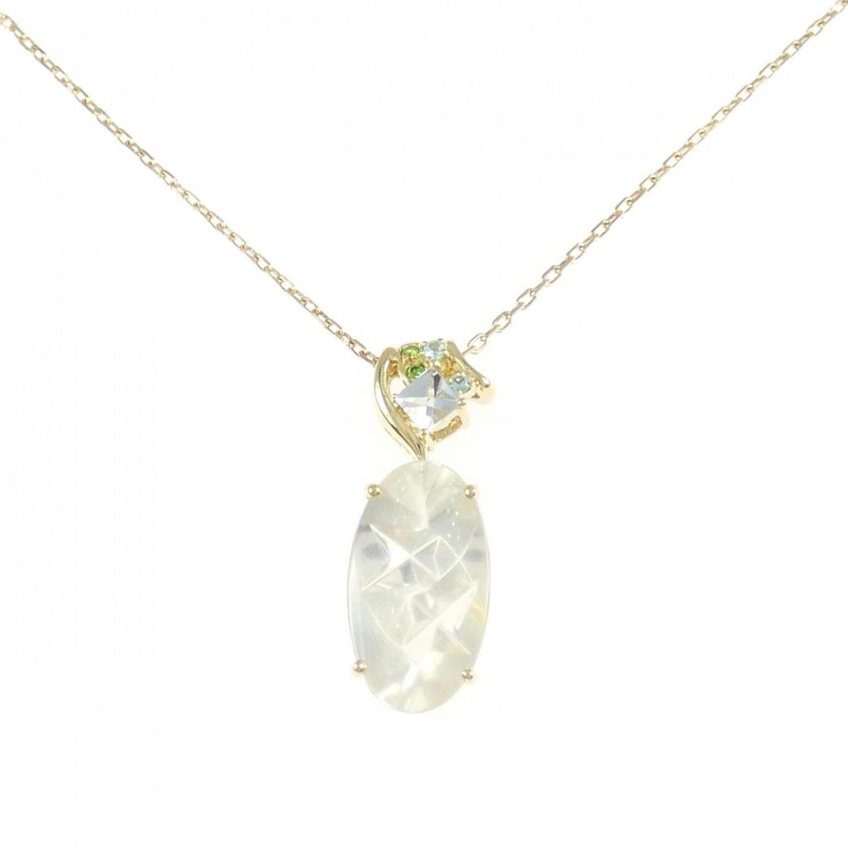 K18YG ムーンストーン ネックレス 5.34CT【中古】