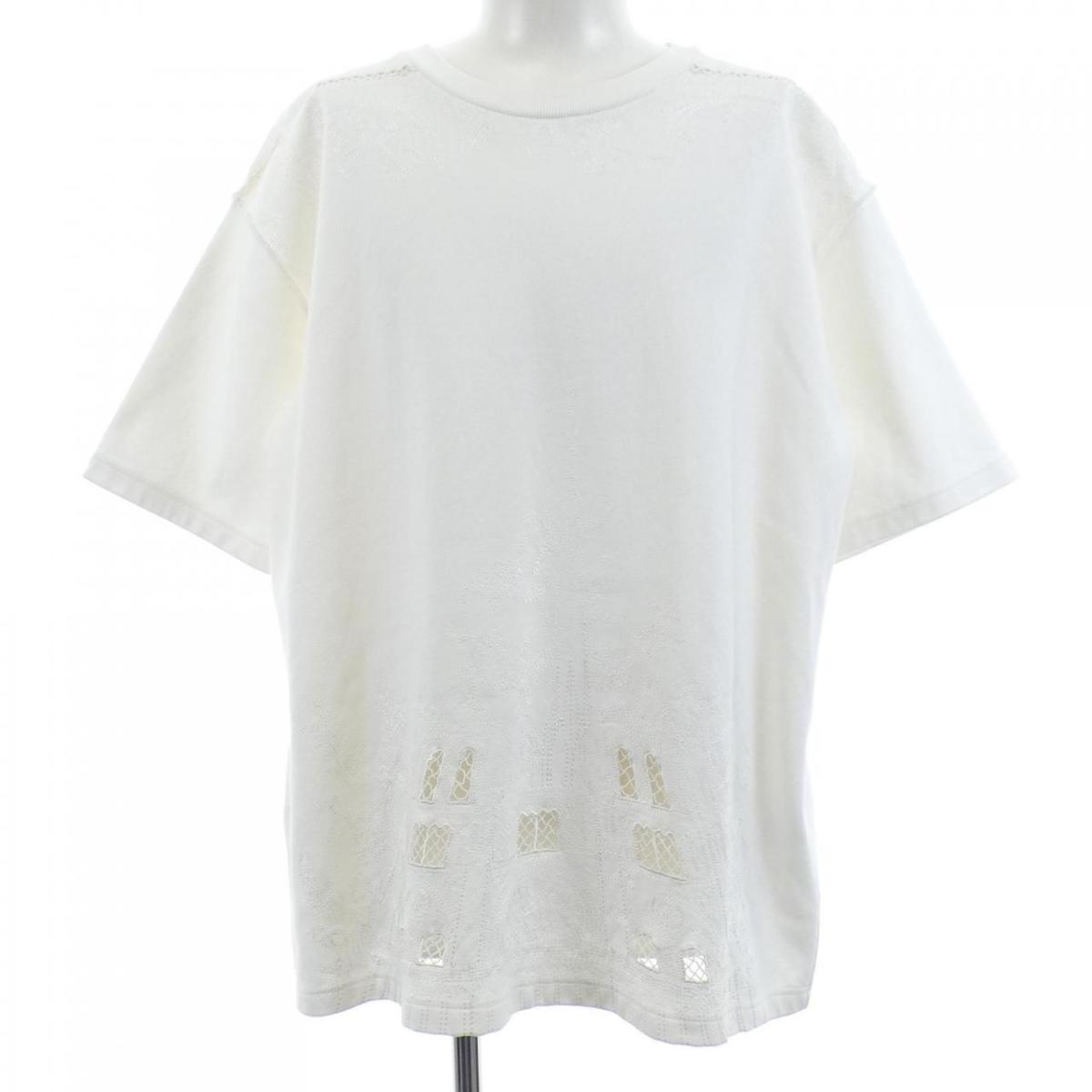 ルイヴィトン LOUIS VUITTON ノートルダム&ポンヌフエンブロイダリーTシャツ HIY89WTCE Tシャツ【中古】